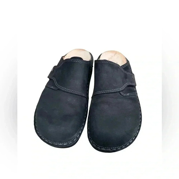 FINN COMFORT Men’s Black Venice Leather Mule Shoes Size EUR 42 main image 16